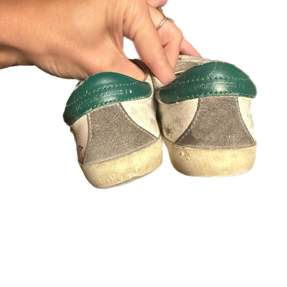 Golden Goose Kids White and Green Sneakers - Picture 5 of 5
